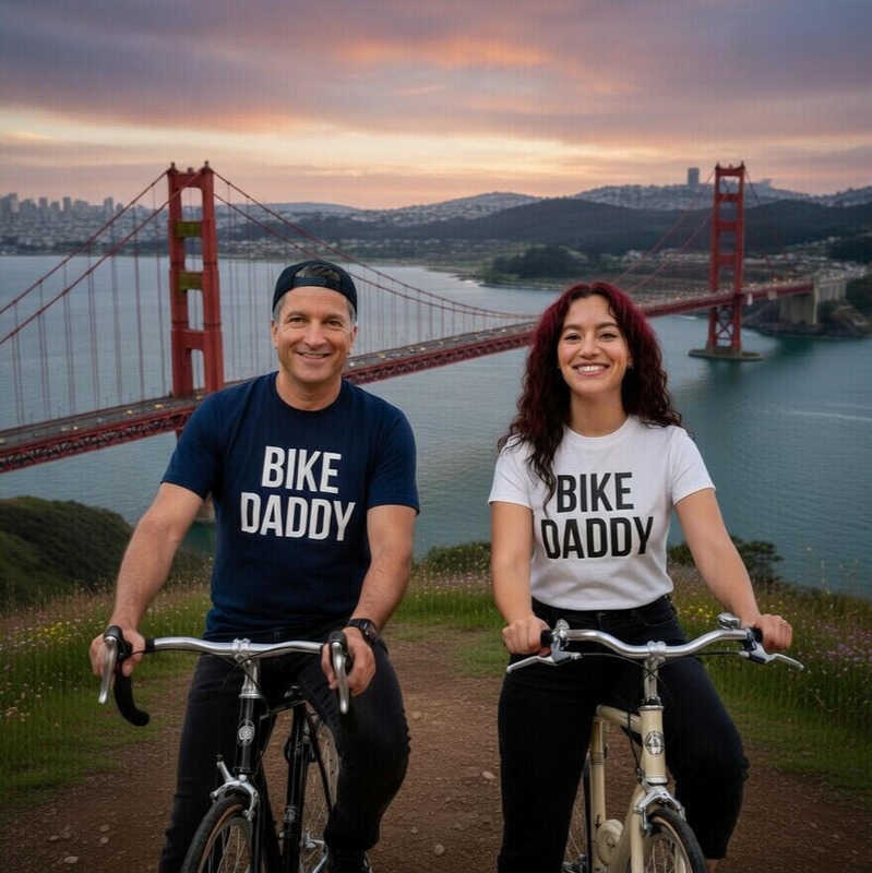 Bike Daddy team at the Golden Gate Bridge